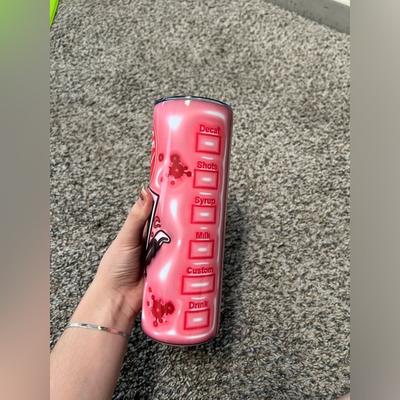 Ghost face 20oz tumbler with lid and straw - Picture 3 of 4